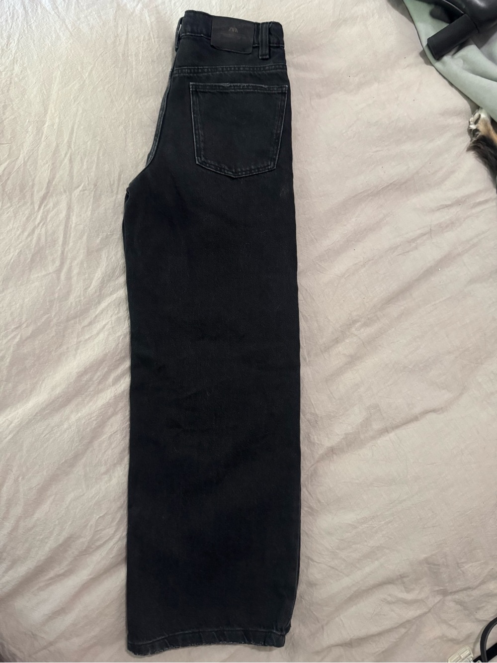 Zara Kids Black Straight-Leg Jeans